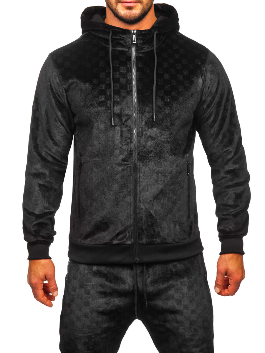 Men's Velour Zip Tracksuit 