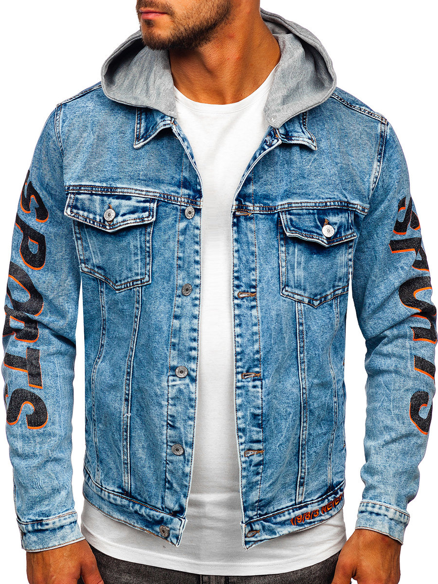 Men's Denim Jacket with hood