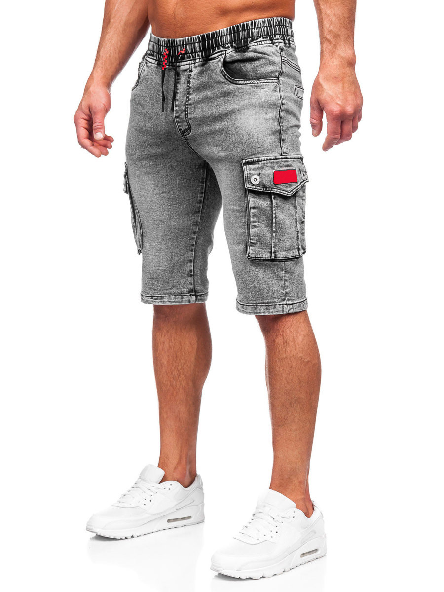 Men's Denim Cargo Shorts