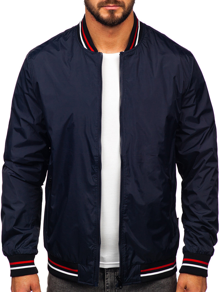 Men's  Lightweight Bomber Jacket Navy Blue