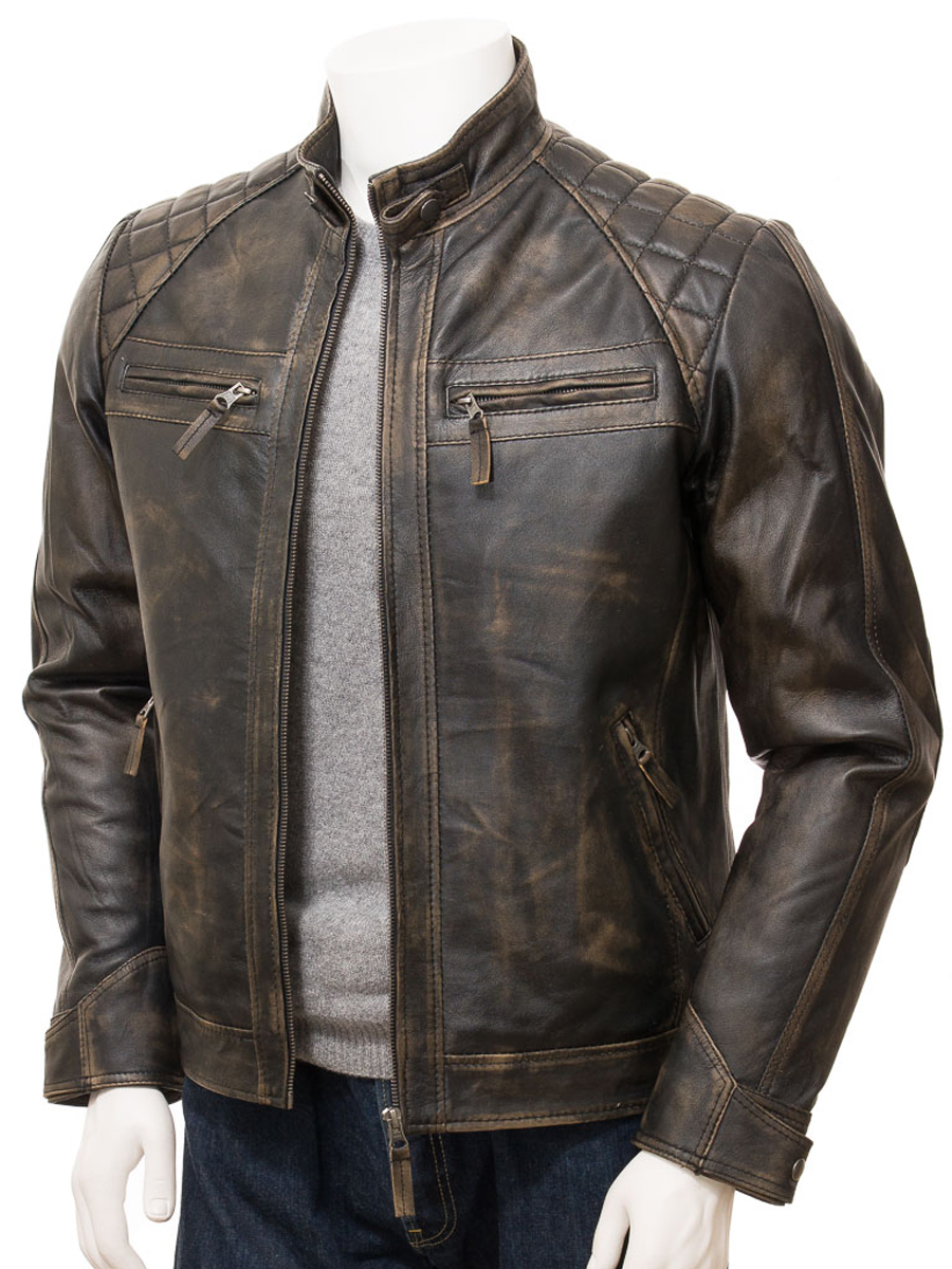 MEN'S VINTAGE LEATHER JACKET