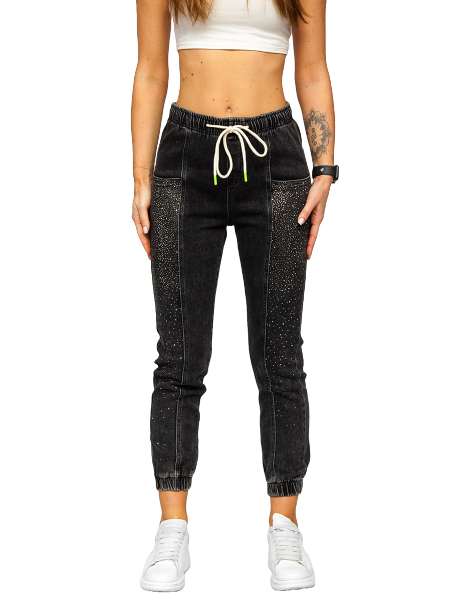 Women's Jeans Mom Fit Black