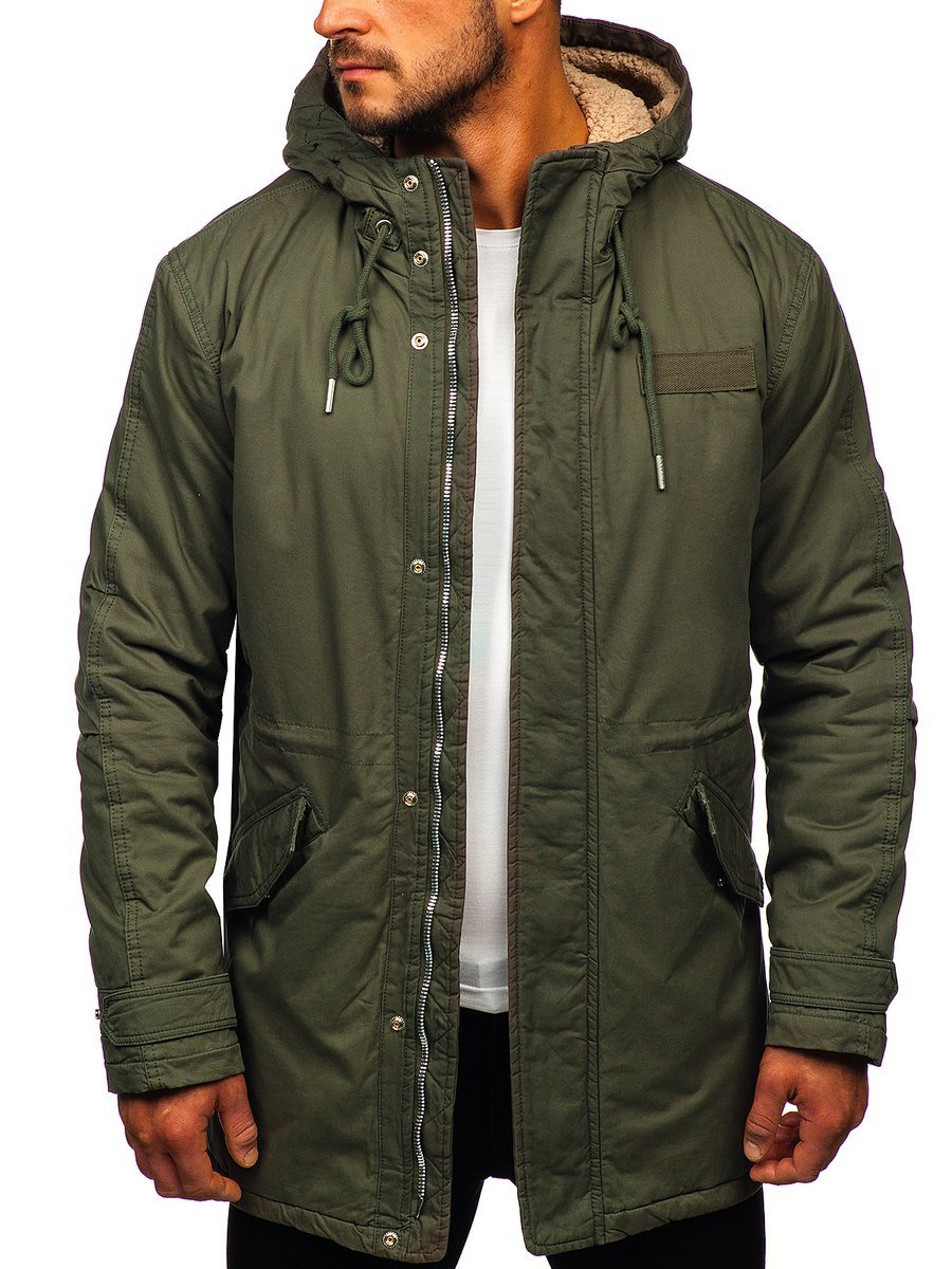 Men's Winter Parka Jacket Black