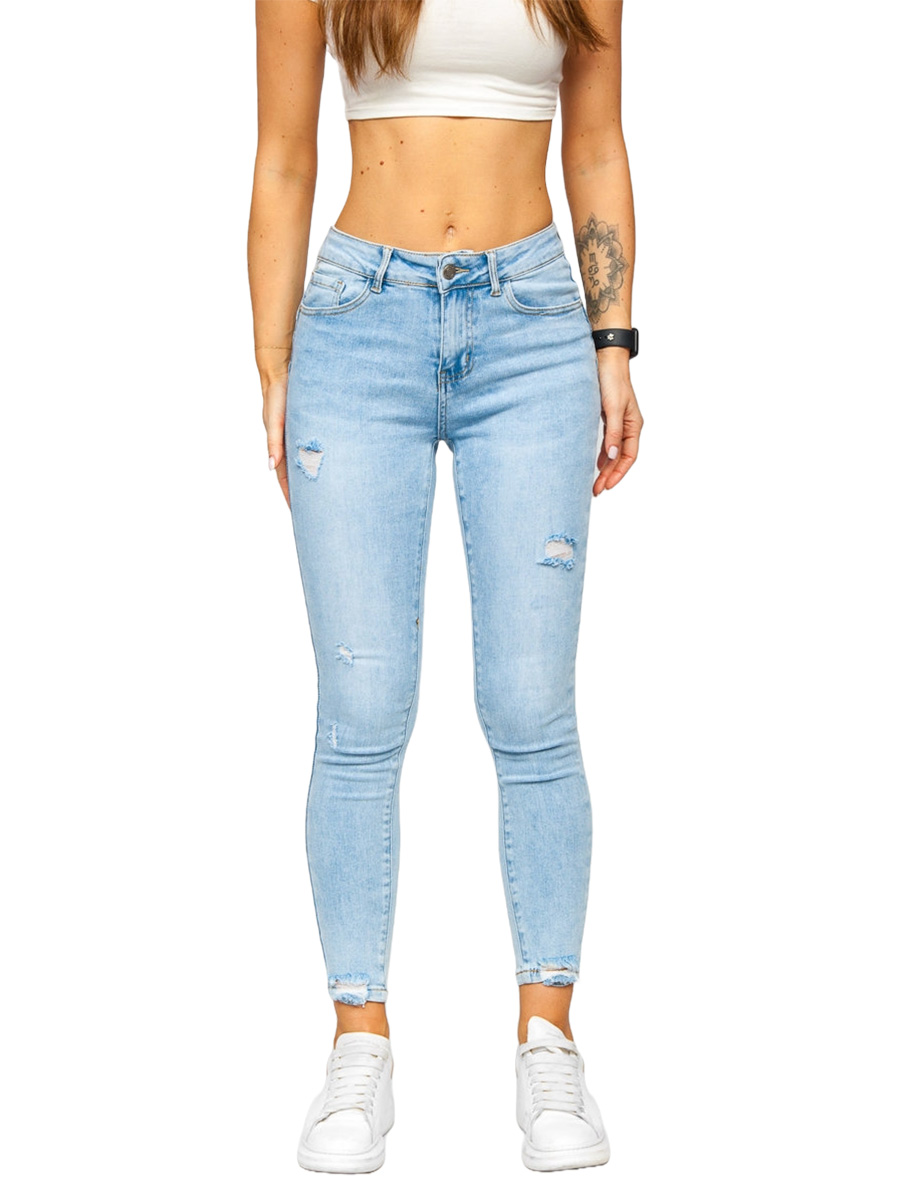  Women's Jeans Push Up Sky Blue