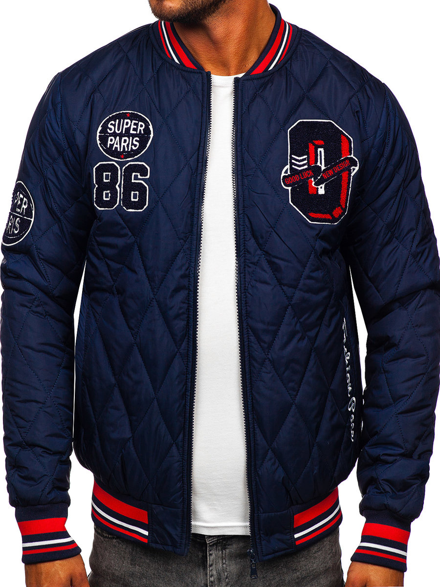 Men's Lightweight Quilted Bomber Jacket 
