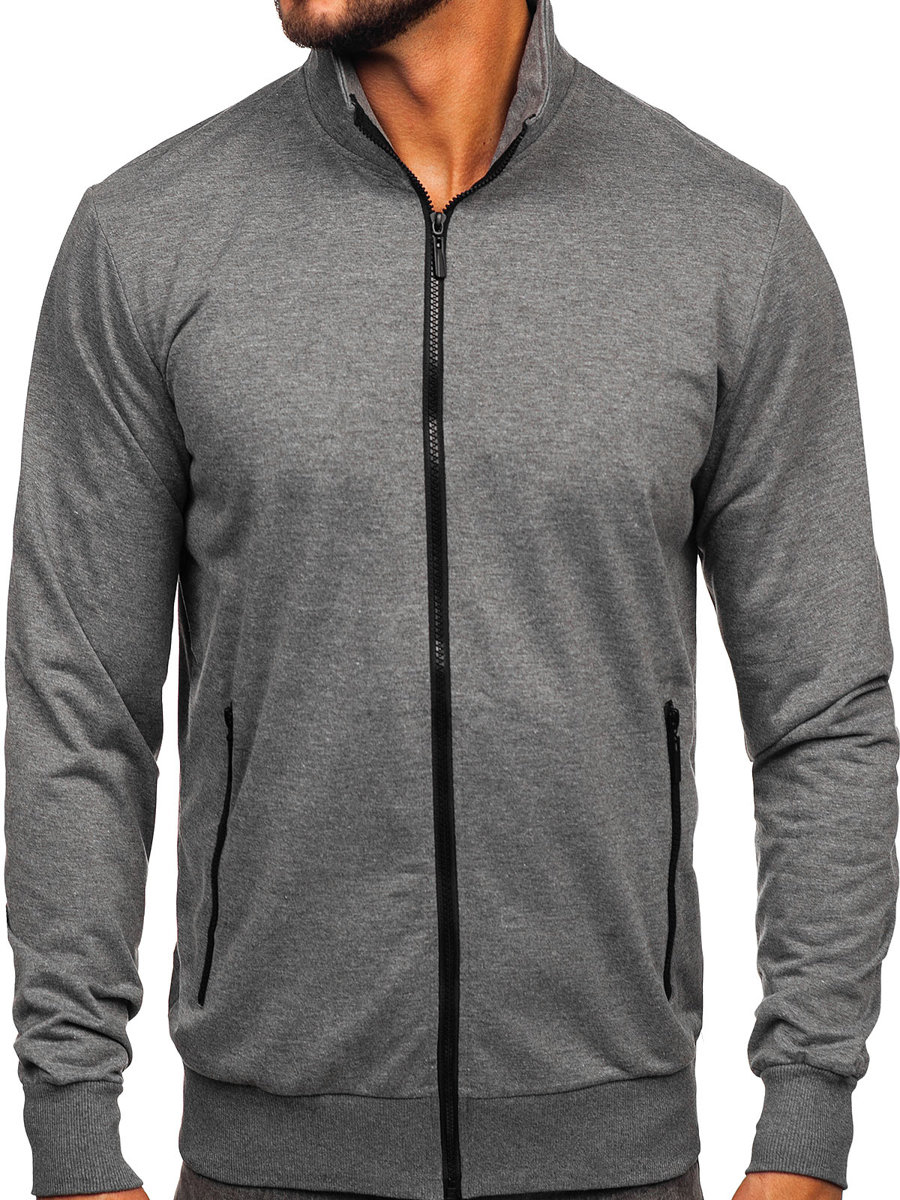 Men's Zip Stand Up Sweatshirt