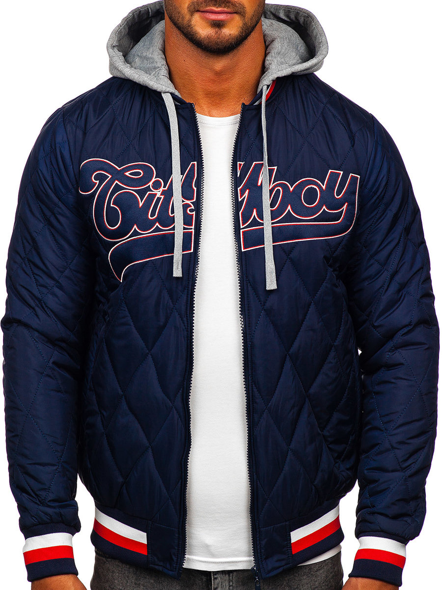 Men's Lightweight Quilted Bomber Jacket 