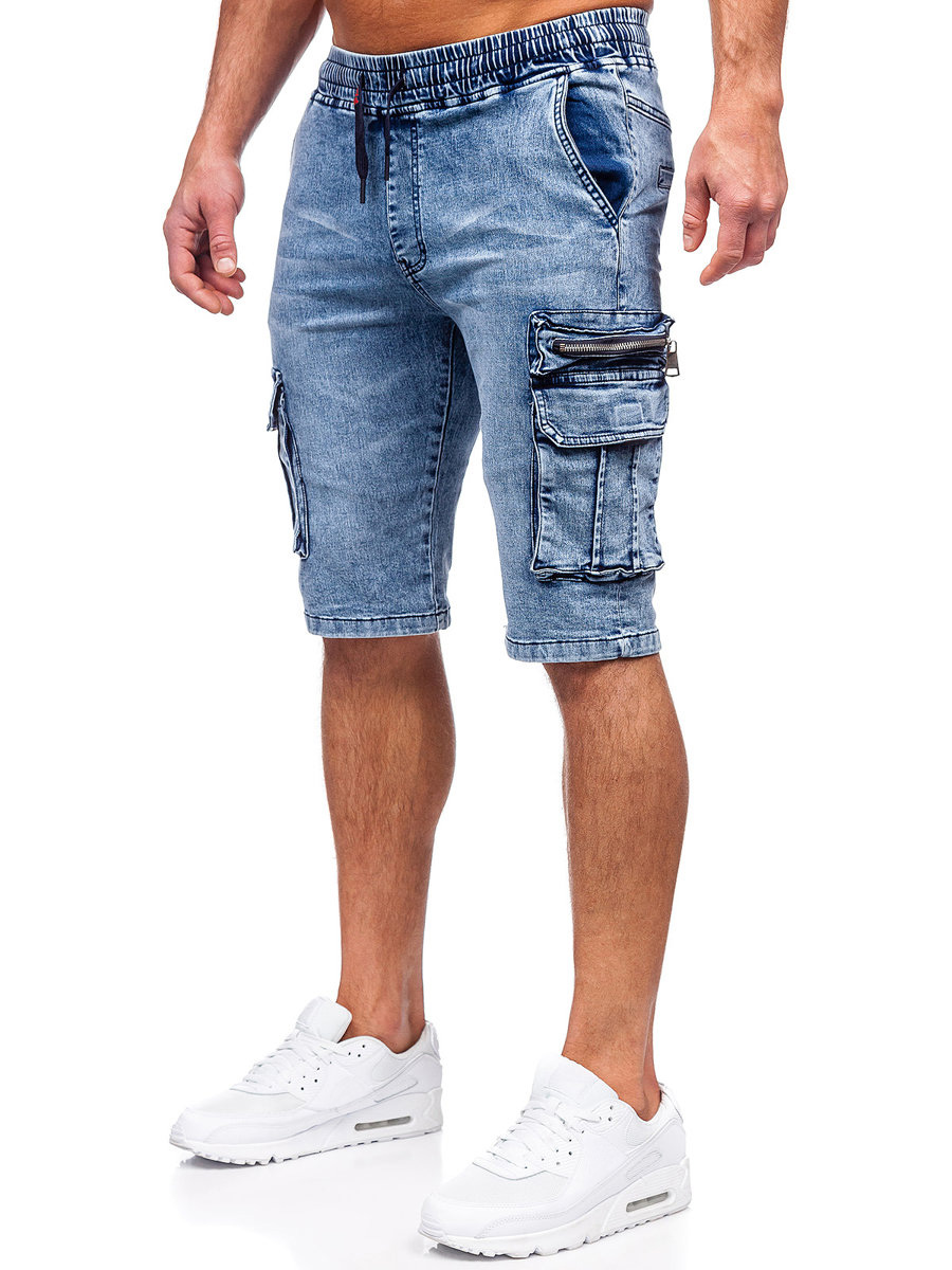 Men's Denim Cargo Shorts
