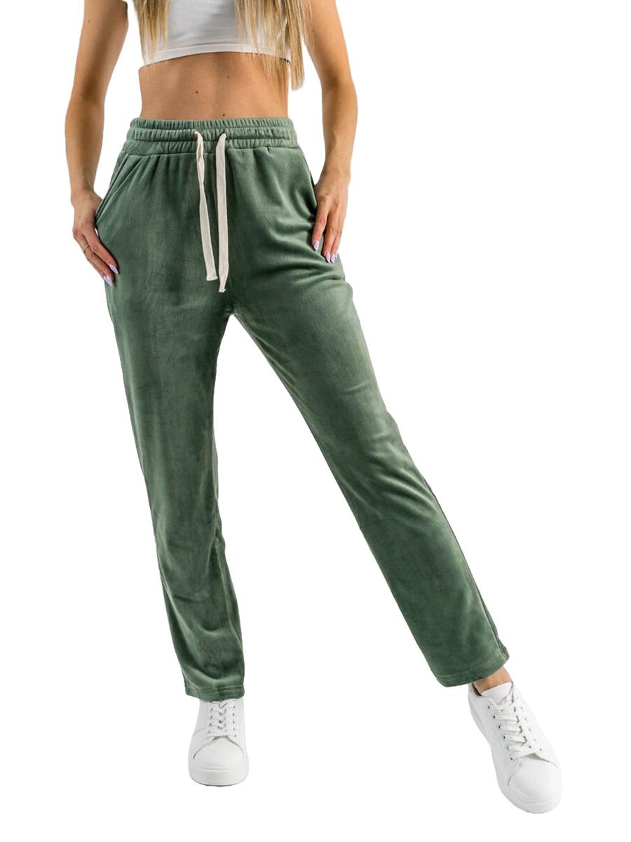 Women's Velour Sweatpants Green