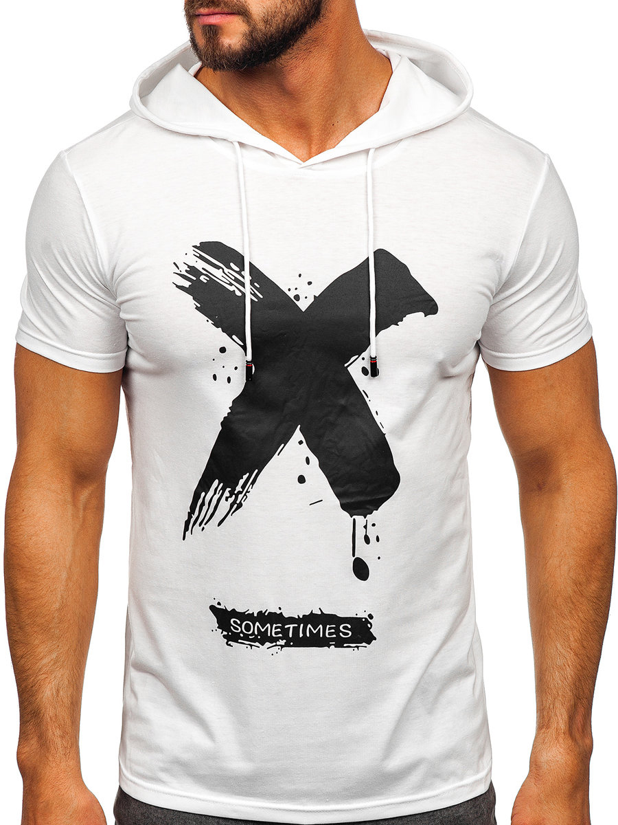 Men's Printed T-shirt with Hood
