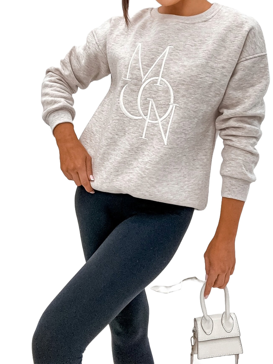 Women's Warm Printed Sweatshirt 