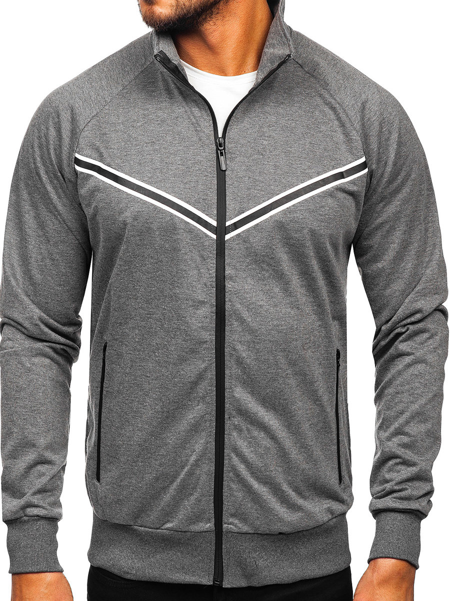 Men's Zip Stand Up Sweatshirt