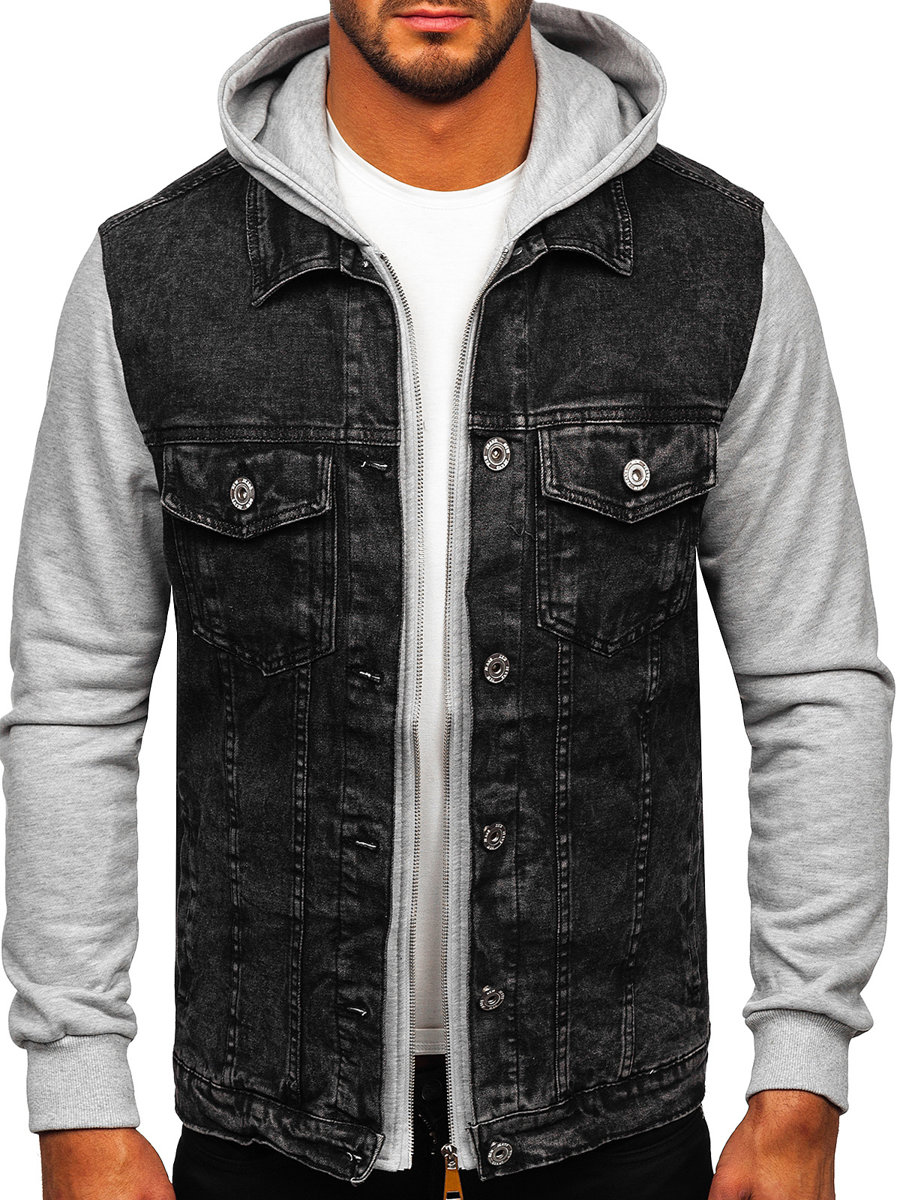 Men's Denim Jacket with hood
