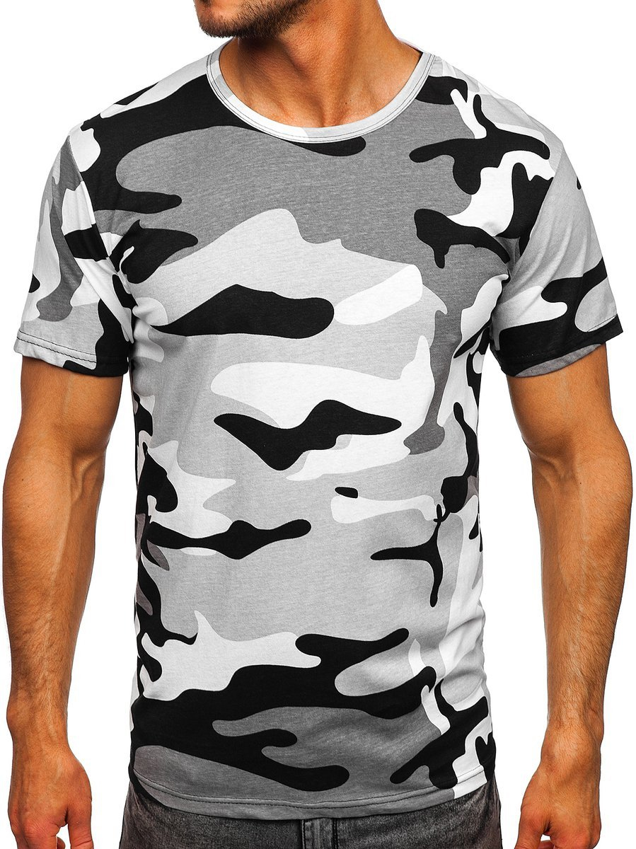 Men's Camo Cotton Printed T-shirt 