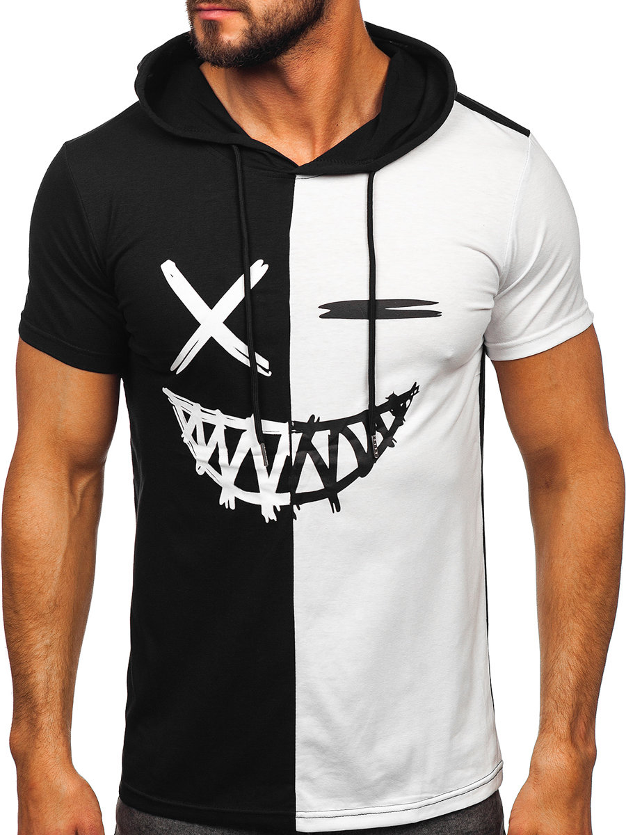 Men's Printed T-shirt with Hood