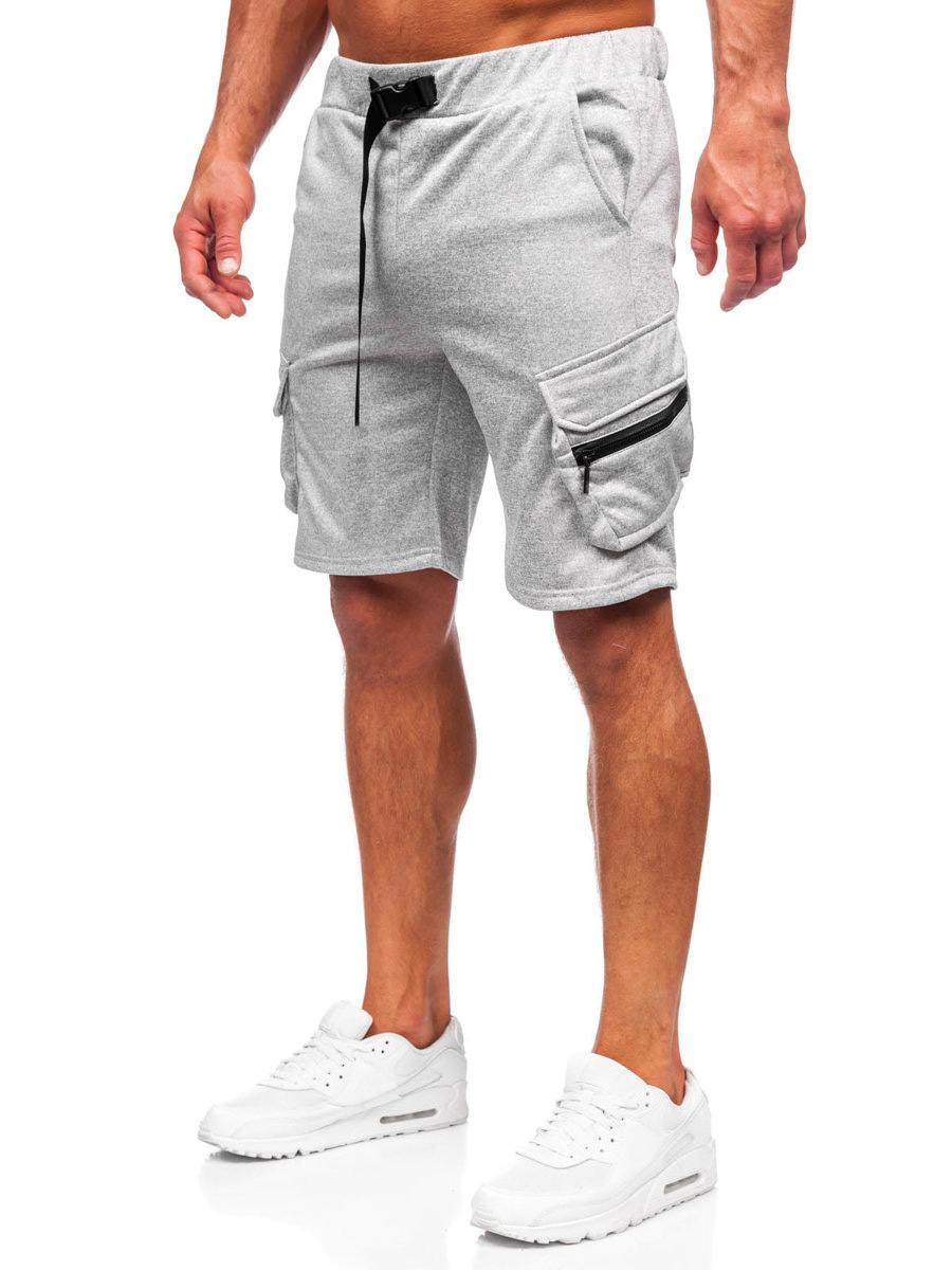  Men's Cargo Shorts Grey